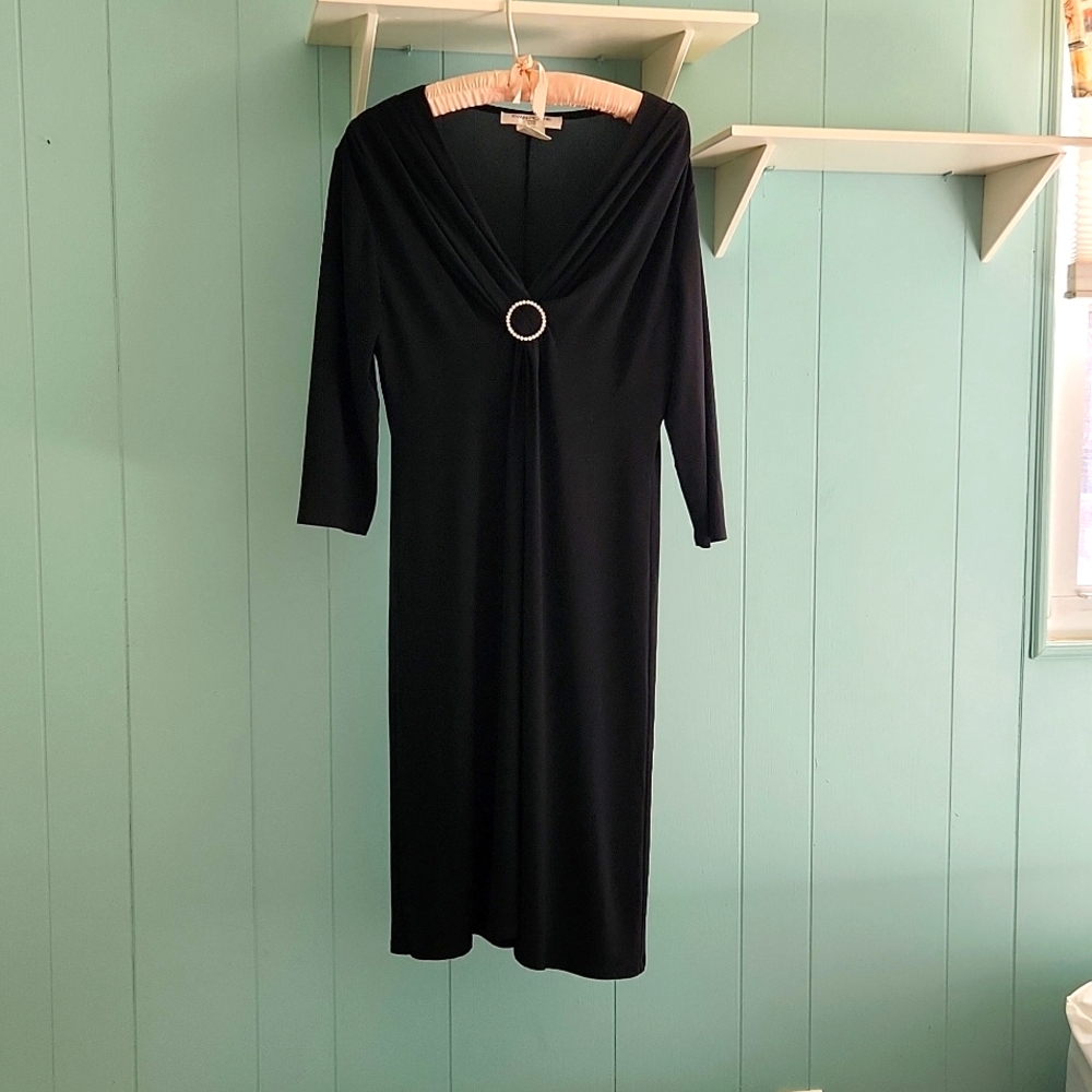 Petite Size 12 Evan Picone Little Black Dress